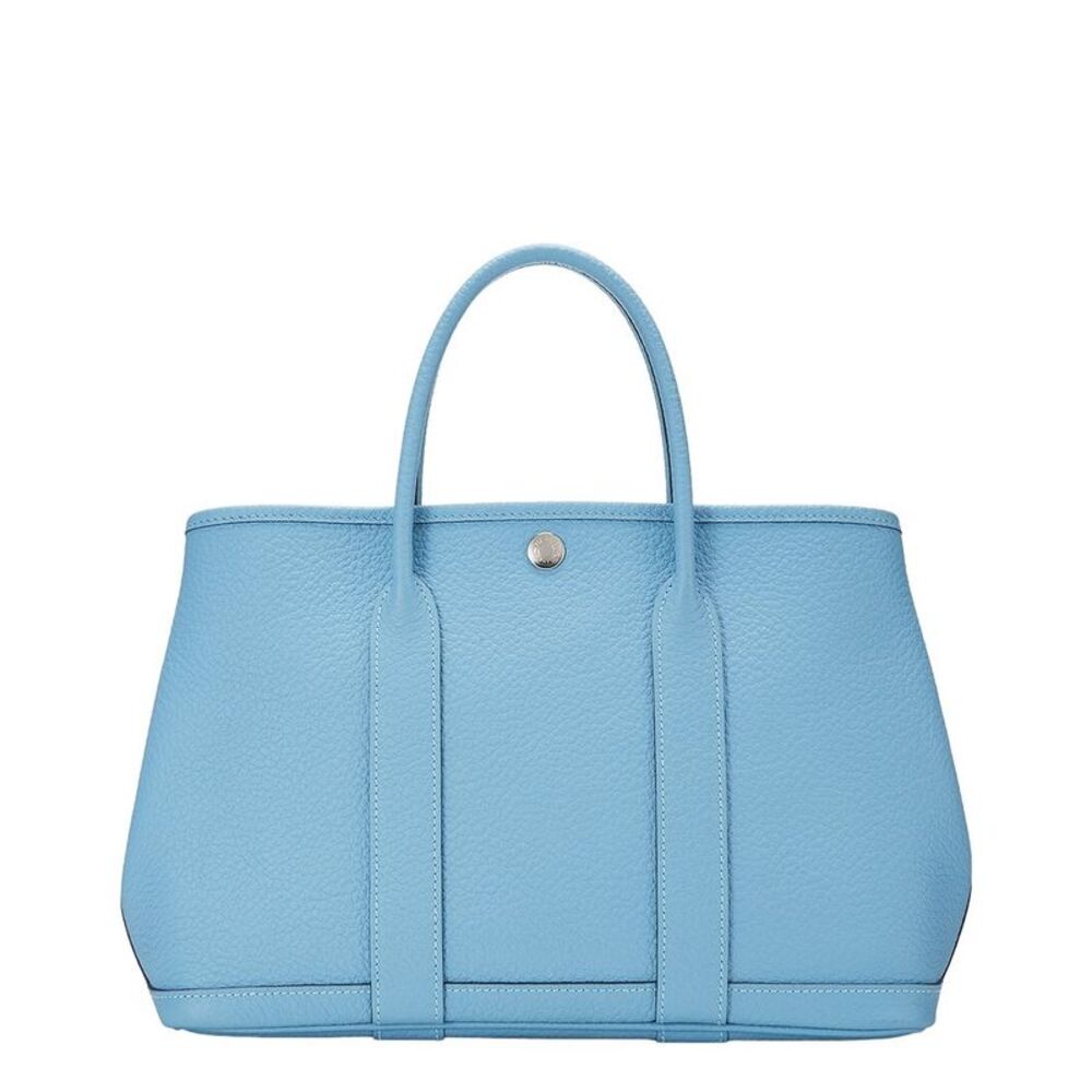 Hermès Blue Negonda Leather Garden Party Pm (Authentic Pre-Loved)